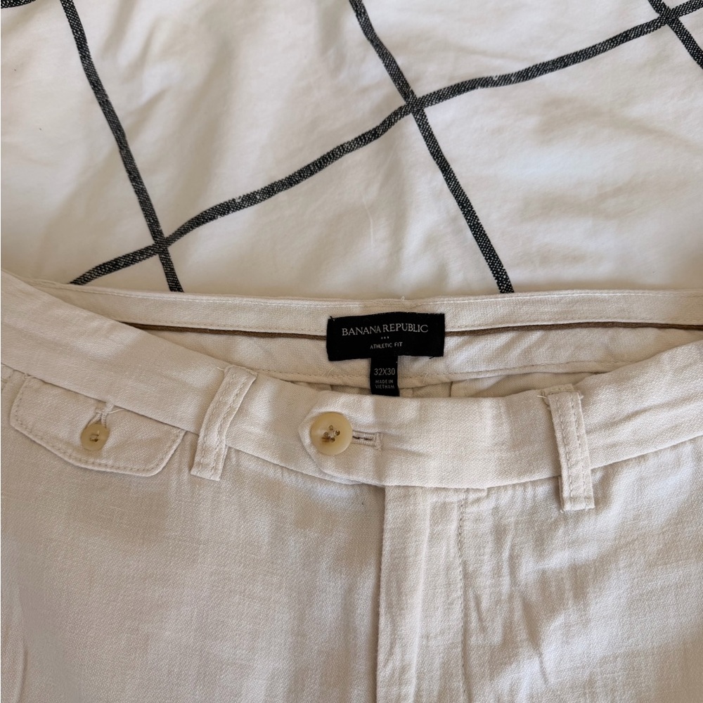 Banana Republic Men's Linen Pants 32x30 - Picture 2 of 3